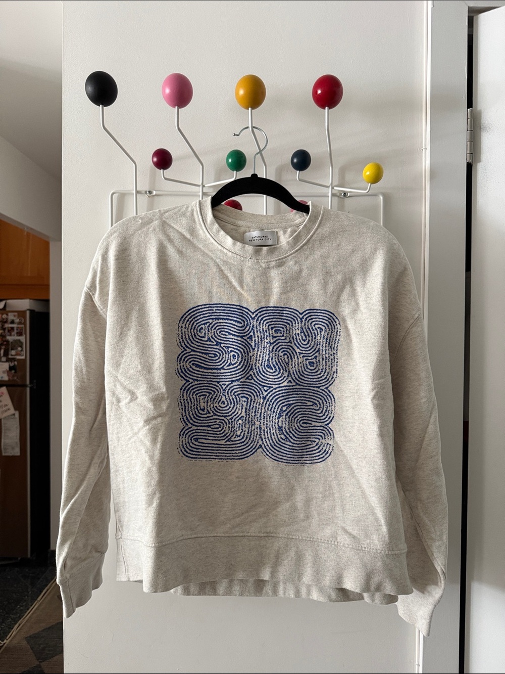Saturdays NYC - Graphic Cropped Sweatshirt
